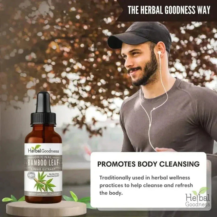 Bamboo Leaf - Organic 15X Liquid Extract - Nature's Collagen & Biotin Liquid Extract Herbal Goodness 