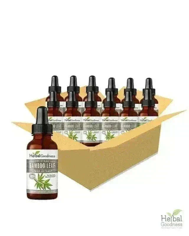 Bamboo Leaf - Organic 1oz 15X Liquid Extract - Nature's Collagen & Biotin Liquid Extract Herbal Goodness 1 oz Case(12) 