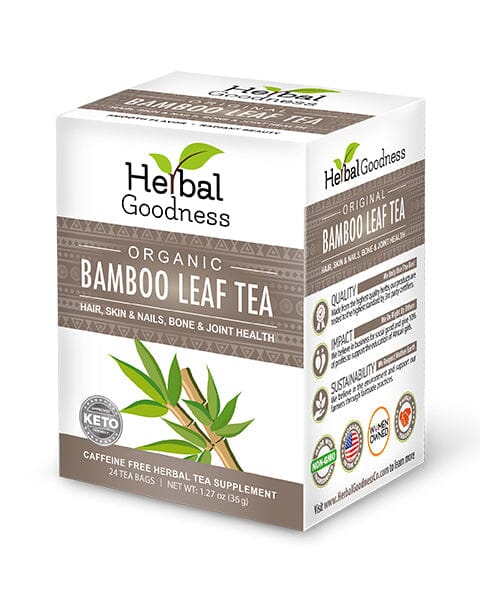 Bamboo Leaf Tea – Caffeine-Free | 24 Tea Bags (1.5g Each) Tea & Infusions Herbal Goodness Unit 
