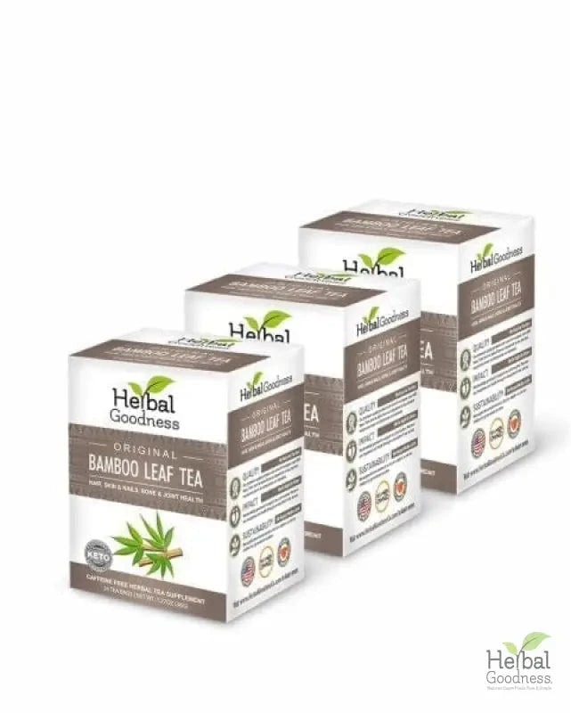Bamboo Leaf Tea – 24/1.5g Tea Bags - Nature's Collagen & Biotin Tea & Infusions Herbal Goodness 