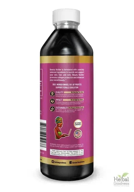 Beauty Builder Liquid Extract 15X – Skin Support & Collagen Wellness Formula Liquid Extract Herbal Goodness 