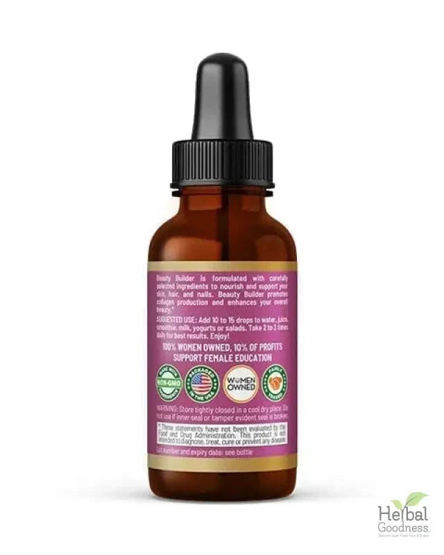 Beauty Builder Liquid Extract 15X – Skin Support & Collagen Wellness Formula Liquid Extract Herbal Goodness 