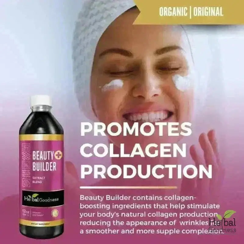 Beauty Builder - 1oz 15X Liquid Extract - Anti-Aging &amp; Skin Elasticity Liquid Extract Herbal Goodness 