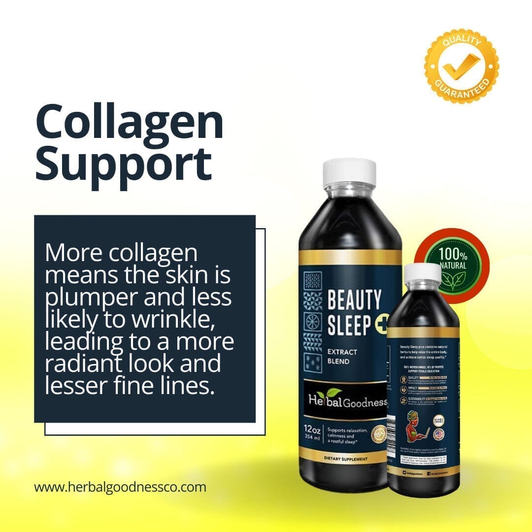 Beauty Sleep - Liquid Extract - Collagen Support, Supple Skin - Herbal Goodness Liquid Extract Herbal Goodness 