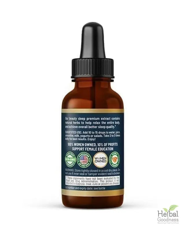 Beauty Sleep - Liquid Extract - Natural Rest and Radiance Anti Aging - Herbal Goodness Liquid Extract Herbal Goodness 