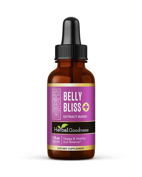 Belly Bliss - Liquid Extract - 1oz- Happy & Healthy Gut Balance - Herbal Goodness - Herbal Goodness