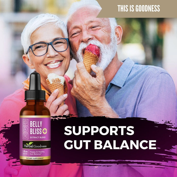 Belly Bliss - Liquid Extract - 1oz- Happy & Healthy Gut Balance - Herbal Goodness - Herbal Goodness