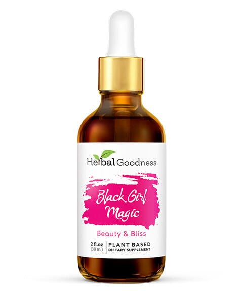 Black Girl Magic 2fl.oz - Plant Based - Dietary Supplement, Youth and Energy. - Herbal Goodness Plant Based - Dietary Supplement Herbal Goodness 