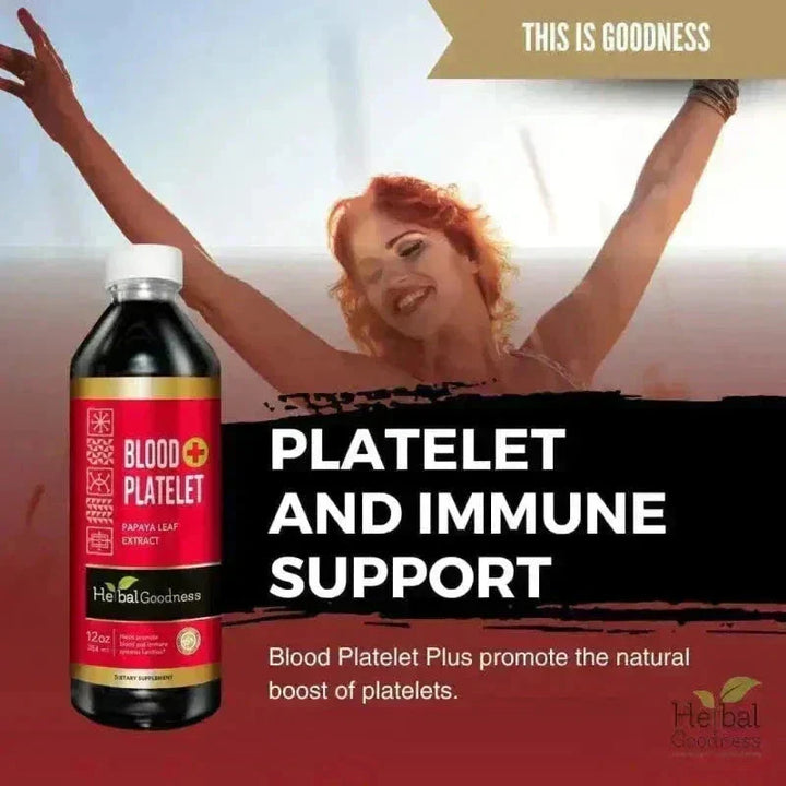 Blood Platelet Plus – Liquid Herbal Extract | 15X Strength Papaya Leaf - Herbal Goodness Liquid Extract Herbal Goodness 