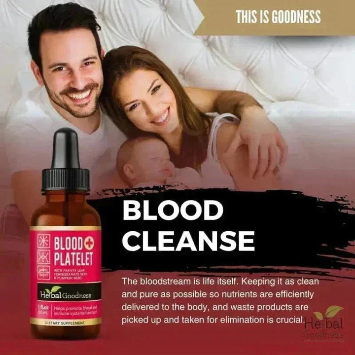 Blood Platelet Plus – Liquid Herbal Extract | 15X Strength Papaya Leaf - Herbal Goodness Liquid Extract Herbal Goodness 