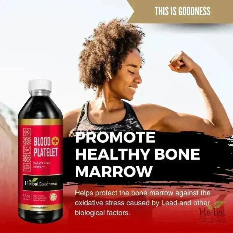 Blood Platelet Plus – Liquid Herbal Extract | 15X Strength Papaya Leaf - Herbal Goodness Liquid Extract Herbal Goodness 