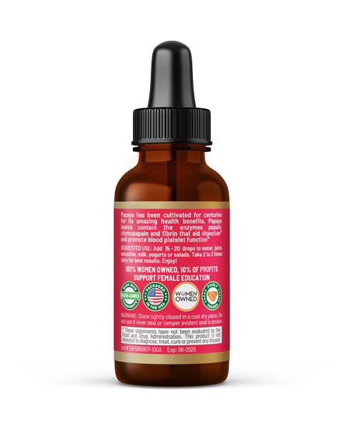 Blood Platelet with Papaya Leaf - Organic 1oz 15X Liquid Extract - Platelet & Bone Marrow