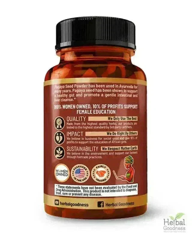 Body Detox Capsules 60ct /600mg Capsules Herbal Goodness 