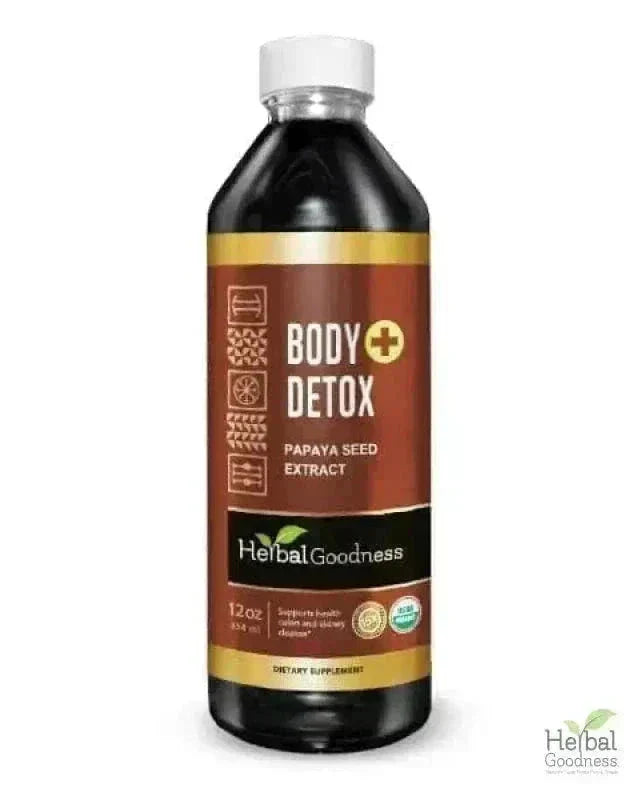 Body Detox Herbal Liquid Extract – Papaya Seed - Herbal Goodness Liquid Extract Herbal Goodness 12oz 