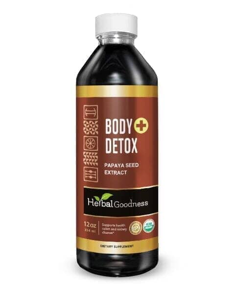 Body Detox Plus - Liquid - Healthy Colon & Kidney Cleanse - Herbal Goodness Liquid Extract Herbal Goodness 12oz 