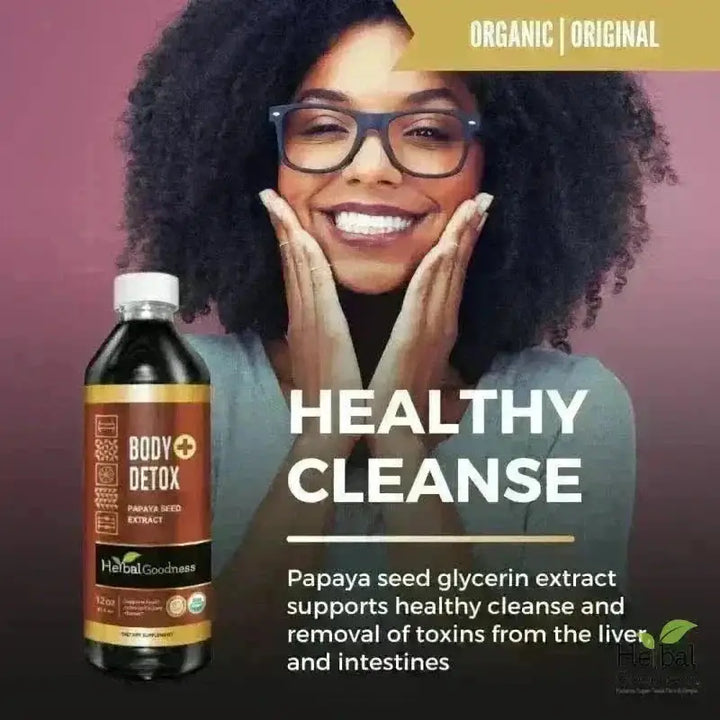 Body Detox with Papaya Seed - Organic 1oz 15X Liquid Extract - Intestine &amp; Gut Cleanse Liquid Extract Herbal Goodness 