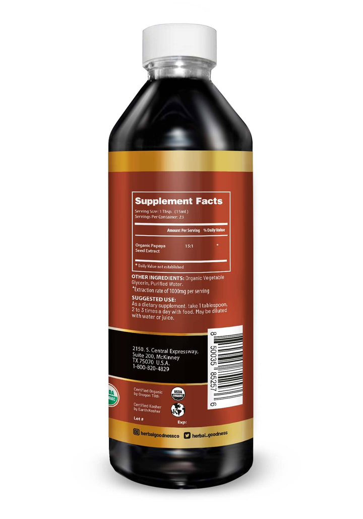 Body Detox Herbal Liquid Extract – Papaya Seed Liquid Extract Herbal Goodness 