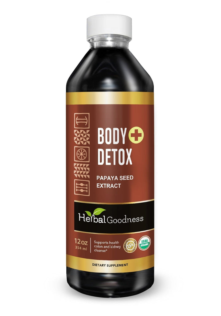 Body Detox with Papaya Seed - Organic 1oz 15X Liquid Extract - Intestine & Gut Cleanse Liquid Extract Herbal Goodness 12oz 