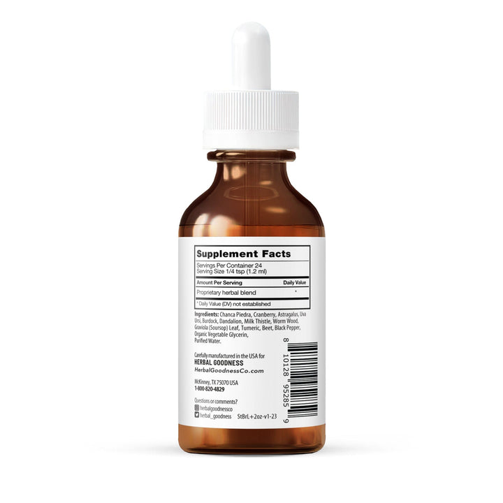 Break those Stones Baby! - 2fl.oz - Plant Based - Dietary Supplement, Kidney Cleanse and Liver Health - Herbal Goodness - Herbal Goodness