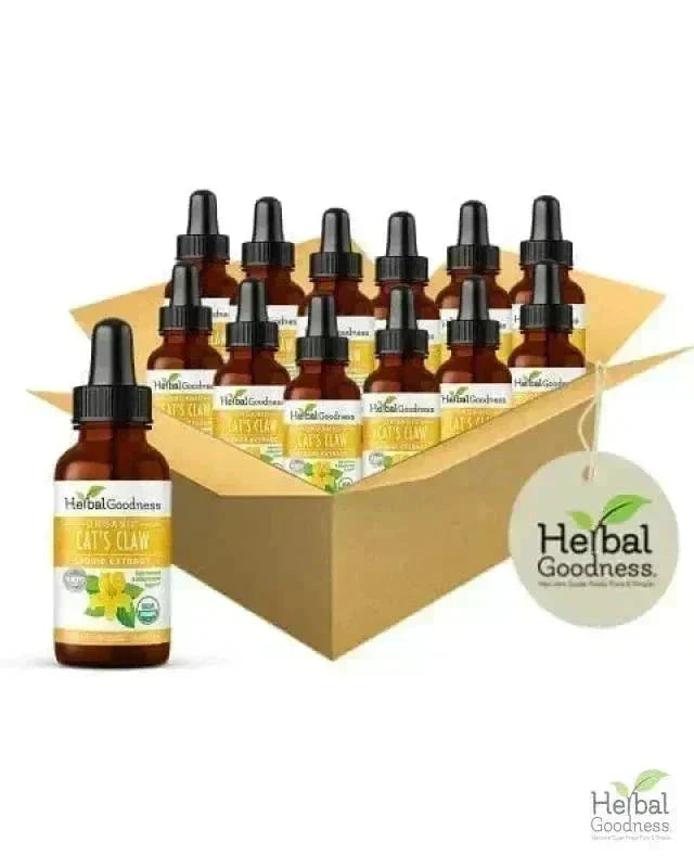 Cat's Claw Extract - Organic Liquid - Herbal Goodness Liquid Extract Herbal Goodness 1 oz Case (12) 
