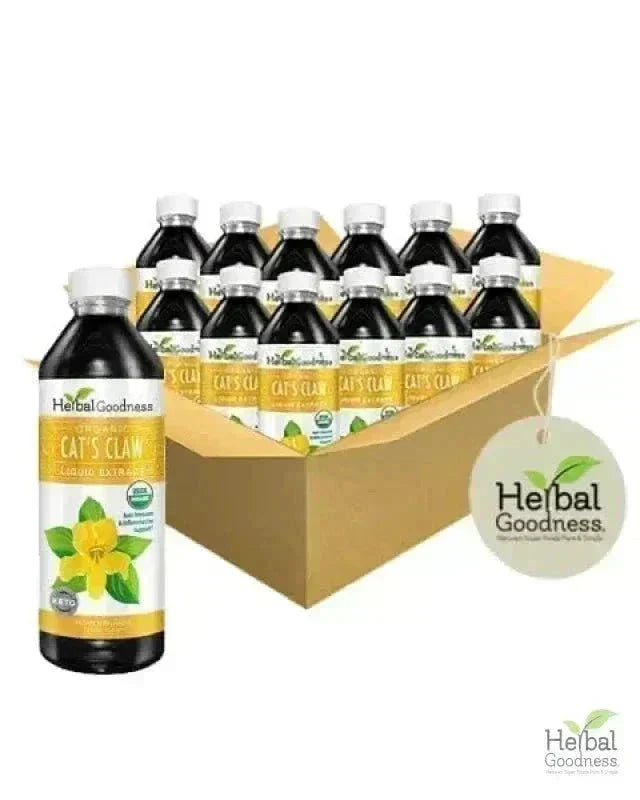Cat's Claw Extract - Organic Liquid - Herbal Goodness Liquid Extract Herbal Goodness 12 oz - Case (12) 