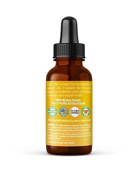 Cat's Claw Extract - Organic Liquid - Joint and Bone Support - Herbal Goodness Liquid Extract Herbal Goodness 