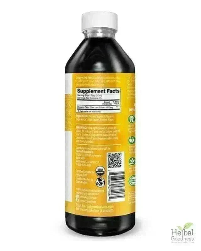 Cat's Claw Extract - Organic Liquid Liquid Extract Herbal Goodness 