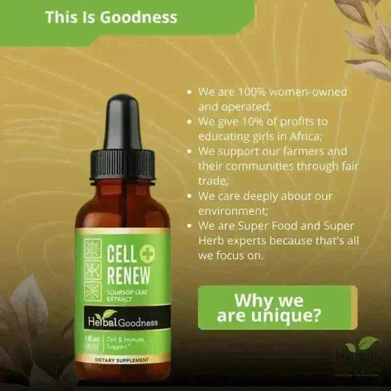 Cell Renew - 1oz 15X Liquid Extract - Immunity & Cell Health Liquid Extract Herbal Goodness 