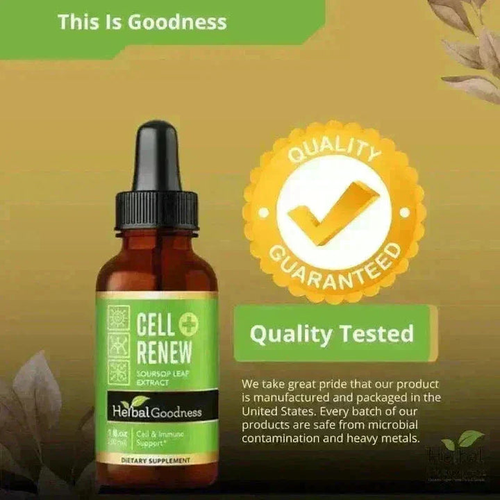 Cell Renew - 1oz 15X Liquid Extract - Immunity & Cell Health Liquid Extract Herbal Goodness 