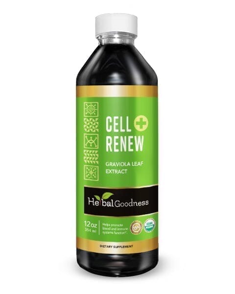 Cell Renew and Rejuvenation Plus - Organic - Liquid 12oz - Healthy Cell Support & Immune System Function - Herbal Goodness Liquid Extract Herbal Goodness 12oz 