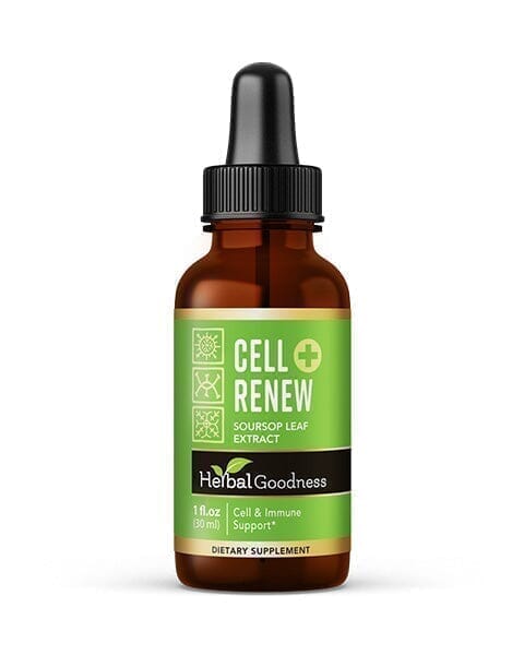 Cell Renew and Rejuvenation Plus - Organic - Liquid 12oz - Healthy Cell Support & Immune System Function - Herbal Goodness Liquid Extract Herbal Goodness 1oz 