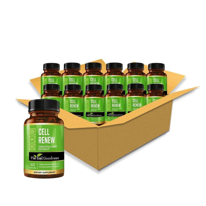 Cell Renew and Rejuvenation Plus Capsules -60/600mg - Healthy Cell Support & Immune System Function - Herbal Goodness Capsules Herbal Goodness Case Qty (12) 