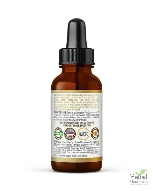 Dandelion Root Liquid Extract - Detox &amp; Liver Liquid Extract Herbal Goodness 