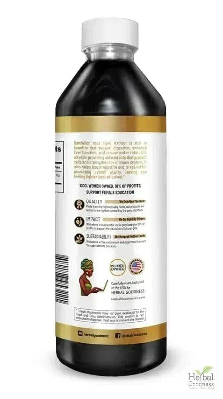 Dandelion Root Liquid Extract - Detox &amp; Liver Liquid Extract Herbal Goodness 