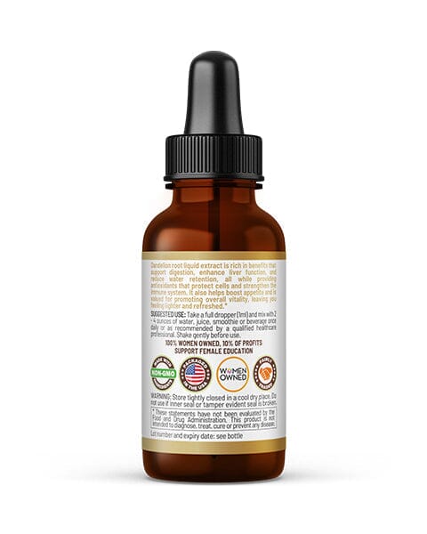 Dandelion Root Liquid Extract – Plant-Based Herbal Supplement Liquid Extract Herbal Goodness 