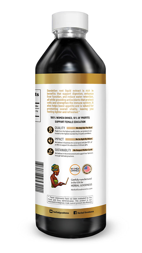 Dandelion Root Liquid Extract - Supports Digestion - Herbal Goodness Buy Liquid Extract