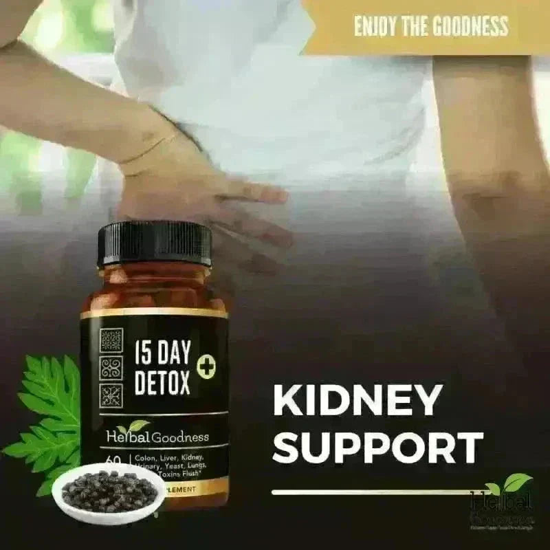 15 Day Detox Capsules 60ct (600mg) – Natural Detox & Cleanse Supplement Capsules Herbal Goodness 