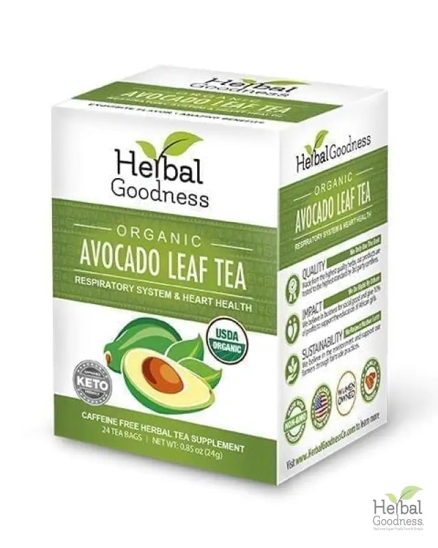 Organic Avocado Leaf Tea from Herbal Goodness Digestive Health Bundle for gut health