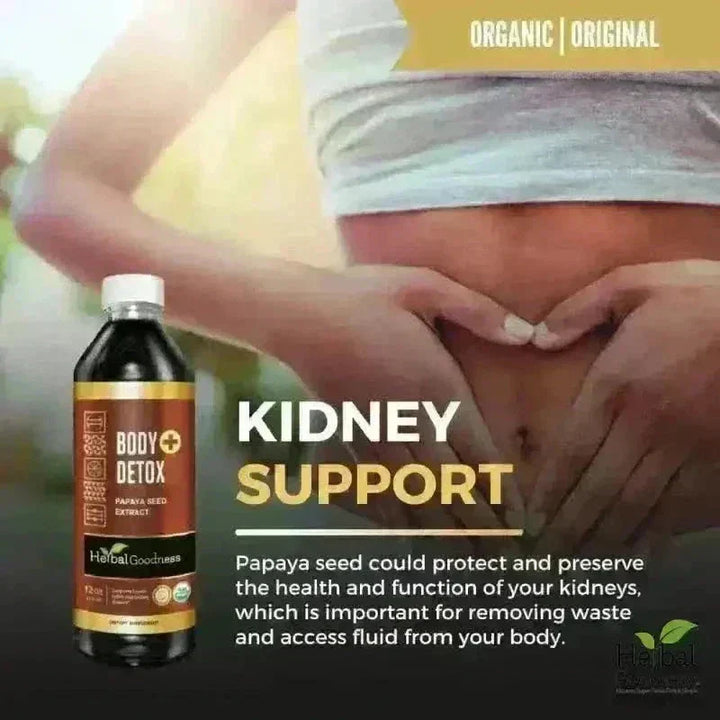 Body Detox with Papaya Seed - Organic 15X Liquid Extract - Intestine & Gut Cleanse Liquid Extract Herbal Goodness 