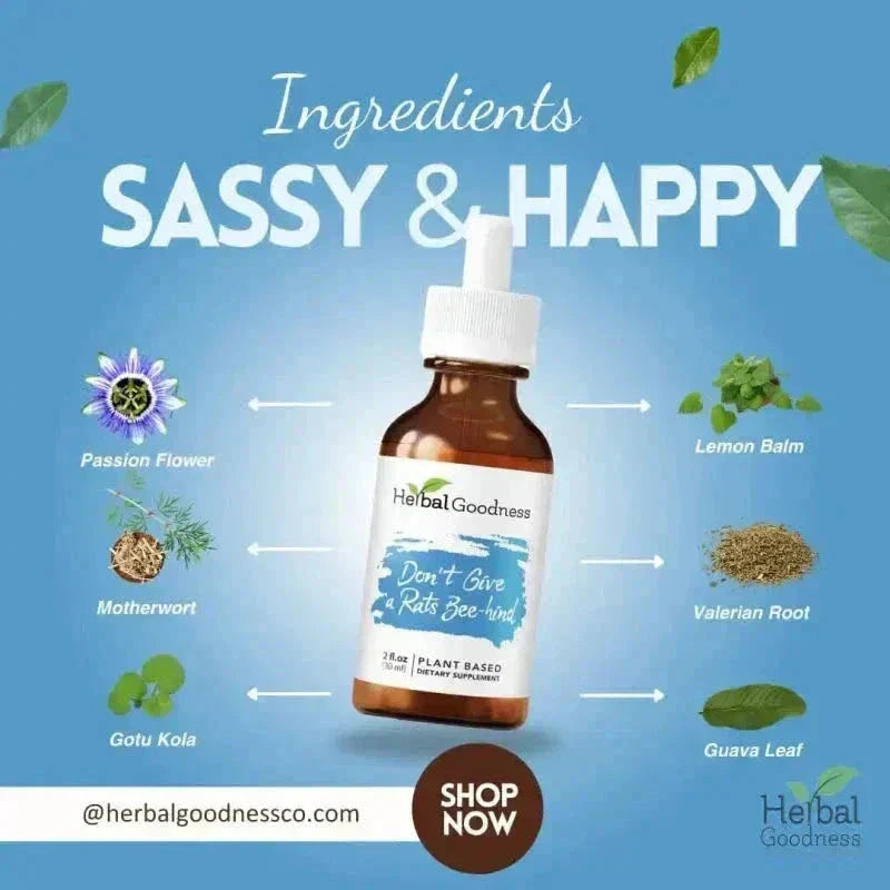 Don't Give a Rats Bee-hind - 2fl.oz - Plant Based - Dietary Supplement - Herbal Goodness Liquid Extract Herbal Goodness 