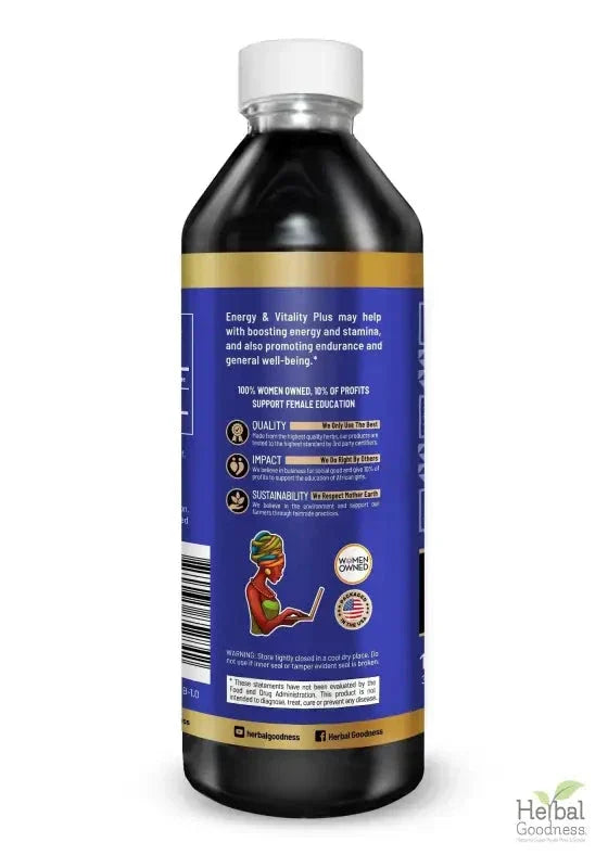 Energy and Vitality - 1oz 15X Liquid Extract - Energy & Performance Liquid Extract Herbal Goodness 