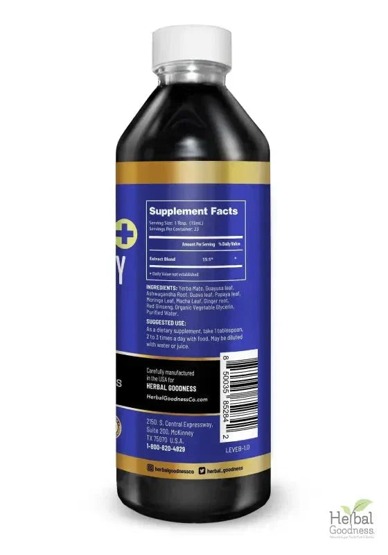 Energy and Vitality - 1oz 15X Liquid Extract - Energy & Performance Liquid Extract Herbal Goodness 