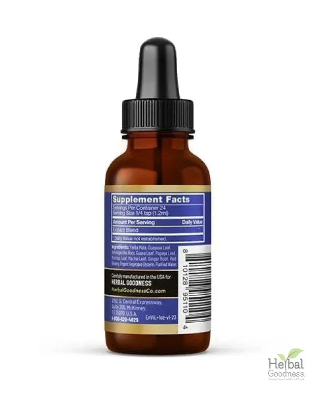 Energy and Vitality - 1oz 15X Liquid Extract - Energy & Performance Liquid Extract Herbal Goodness 