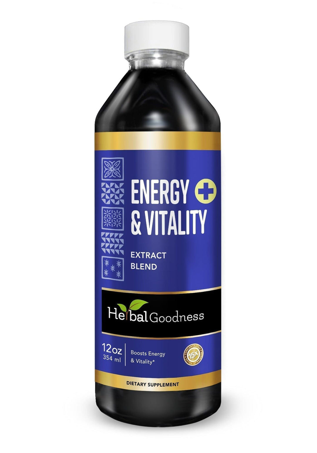 Energy and Vitality - 1oz 15X Liquid Extract - Energy & Performance Liquid Extract Herbal Goodness 12 oz 