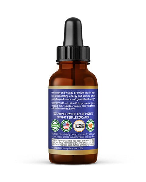 Energy and Vitality - Liquid Extract 12oz Liquid Extract Herbal Goodness 