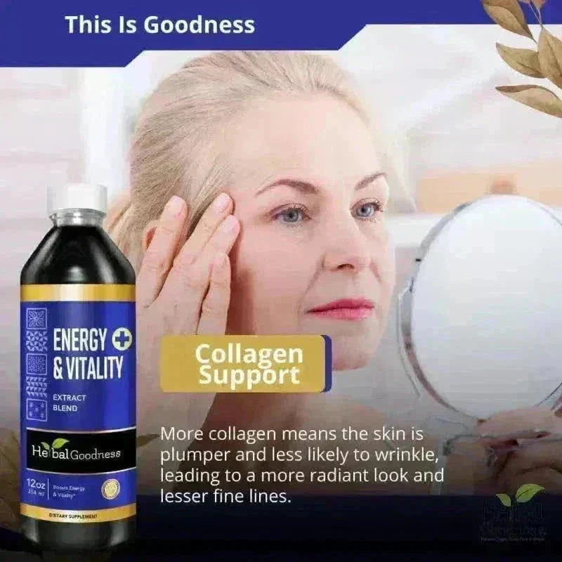 Energy and Vitality - 1oz 15X Liquid Extract - Energy & Performance Liquid Extract Herbal Goodness 