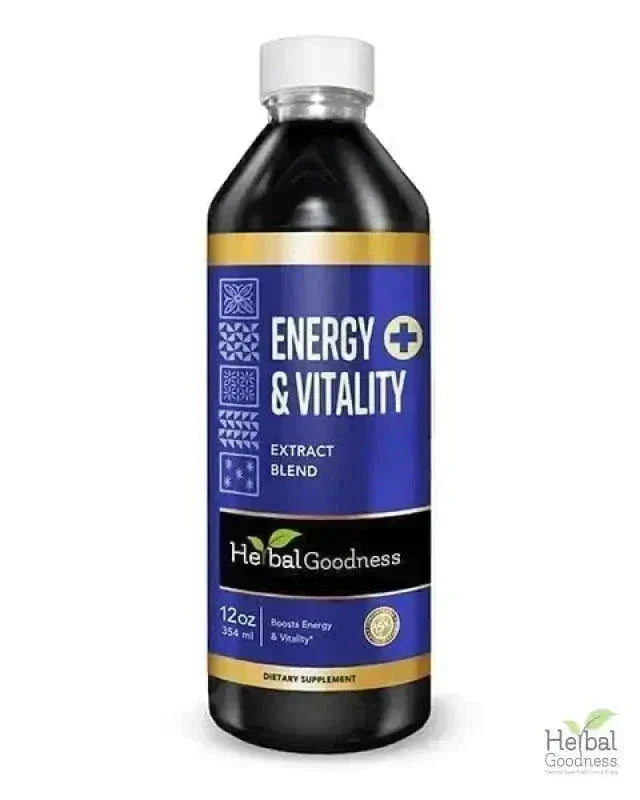 Energy and Vitality - Liquid Extract 12oz - Herbal Goodness Liquid Extract Herbal Goodness 12 oz 