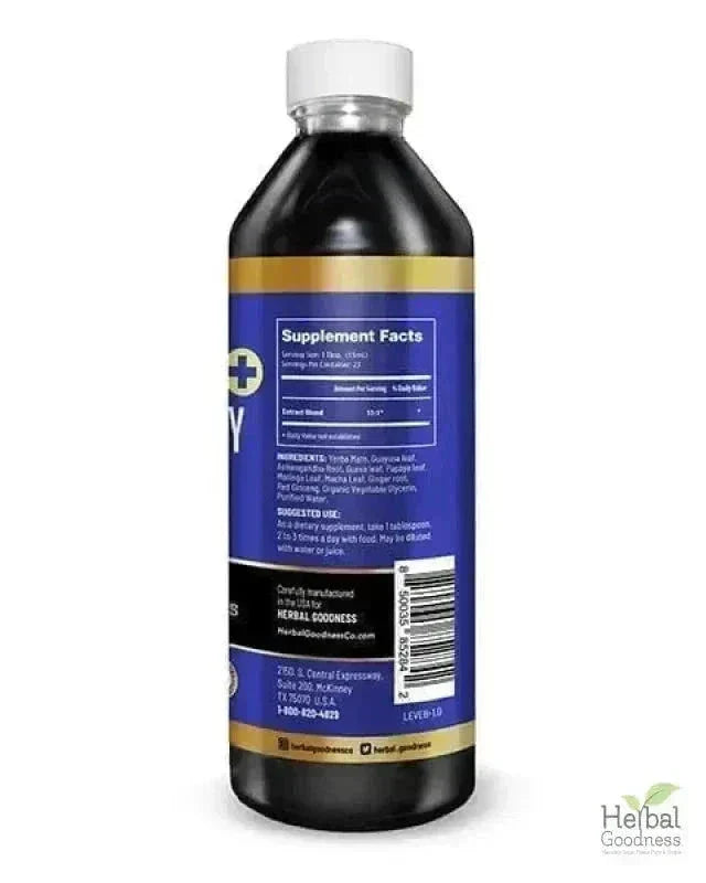 Energy and Vitality - Liquid Extract 12oz - Herbal Goodness Liquid Extract Herbal Goodness 