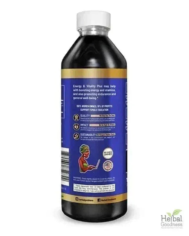 Energy and Vitality - Liquid Extract 12oz - Herbal Goodness Liquid Extract Herbal Goodness 