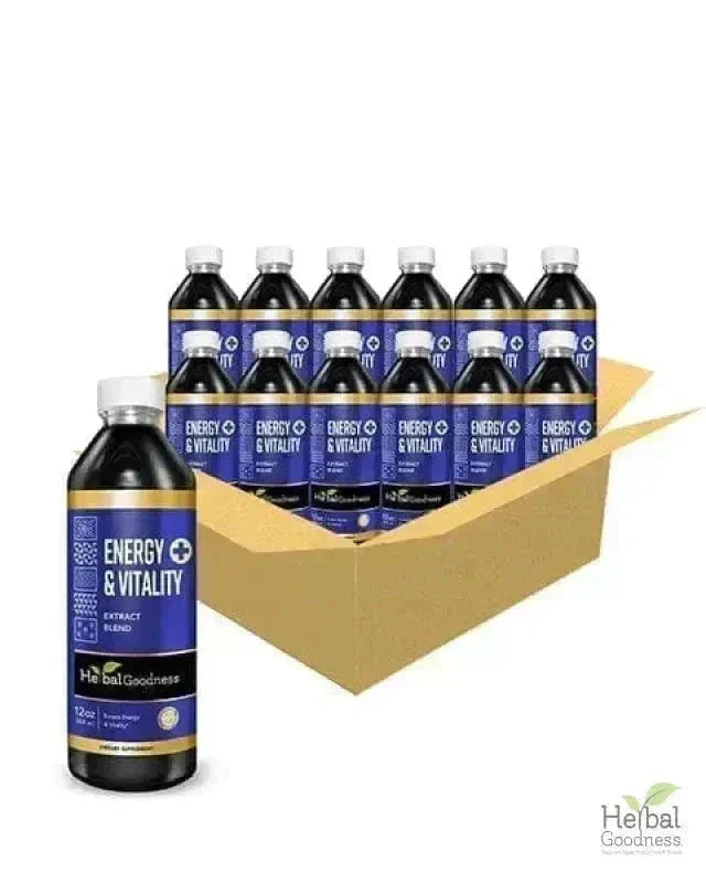 Energy and Vitality - Liquid Extract 12oz - Herbal Goodness Liquid Extract Herbal Goodness 12oz Case (12) 